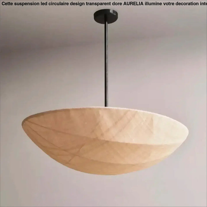 Suspension design sculpté forme feuille moderne