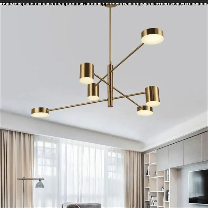 Suspension moderne à bras multiples et spots LED
