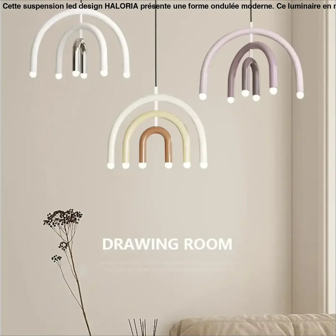 Suspension Enfant Arc-En-Ciel Design Pastel Moderne

