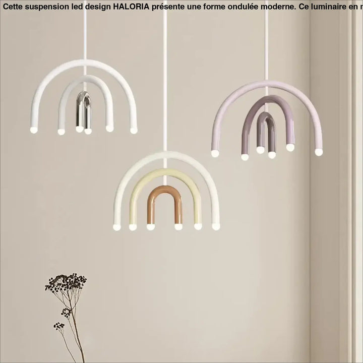 Suspension Enfant Arc-En-Ciel Design Pastel Moderne


