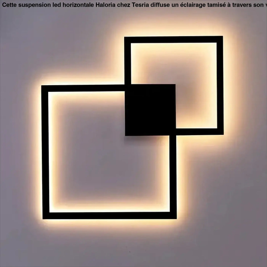 Applique murale led à formes carrées contemporaines au style chic