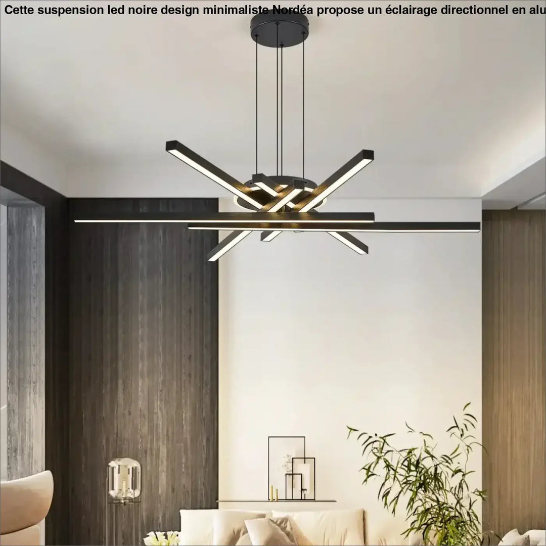 Suspension led croisée design minimaliste et élégante
