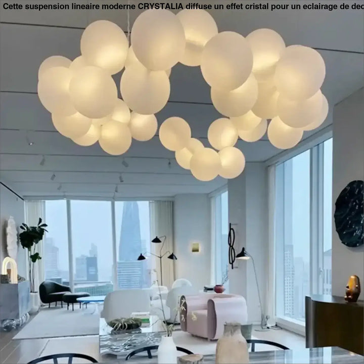 Nordic Acrylic Ball Ceiling Chandelier for Living Room Bedroom Hall Pendant Lamp Minimalist Decor Indoor Lighting