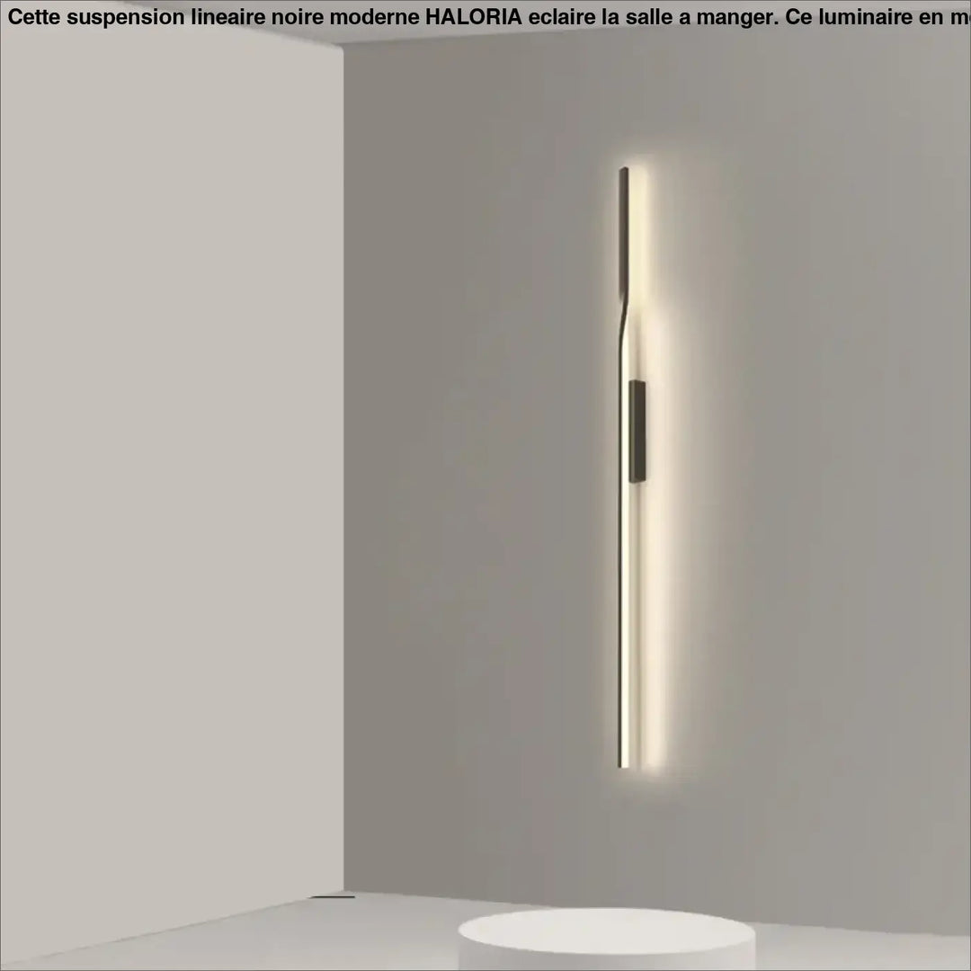 Applique murale verticale noire pour ambiance moderne