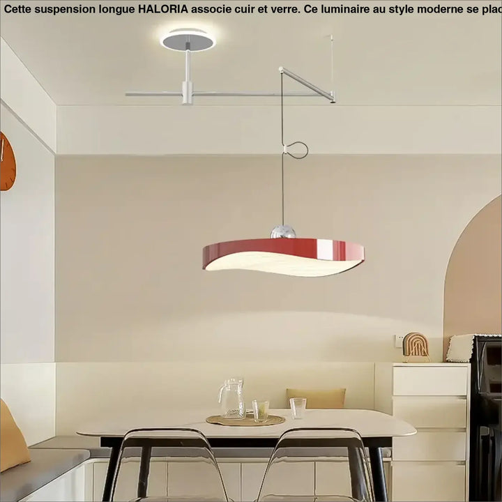 Suspension moderne éclairage doux raffiné ambiance chic