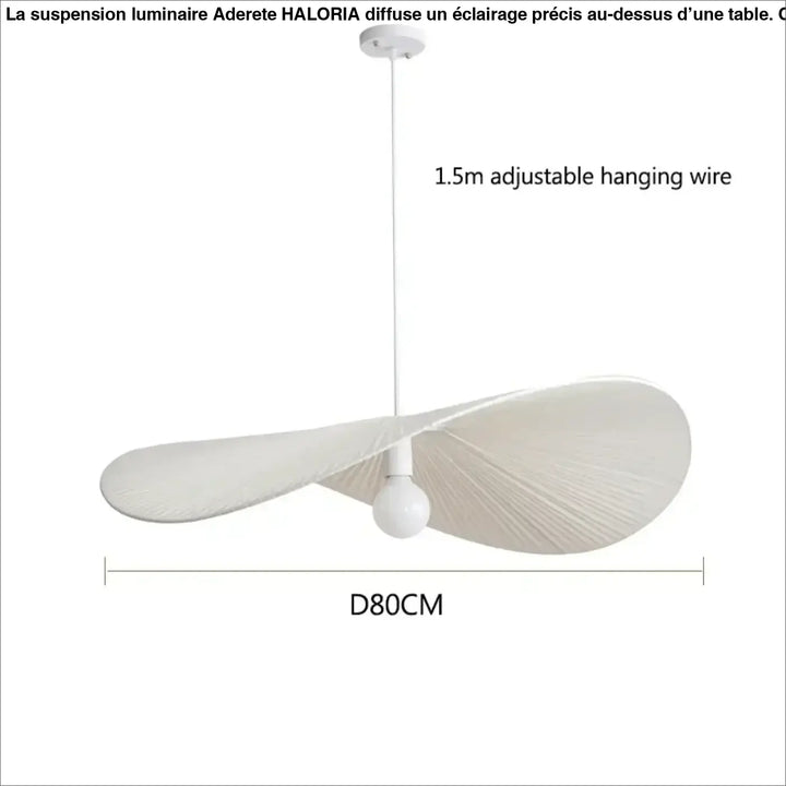 Suspension luminaire ondulée style japandi bois clair beige