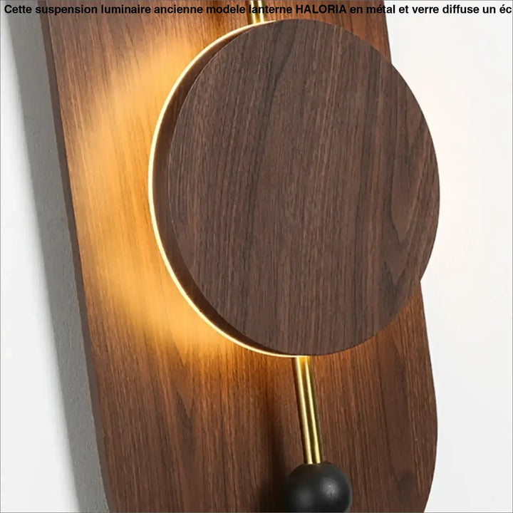 Applique Murale Design Bois Et Métal LED Style Contemporain

