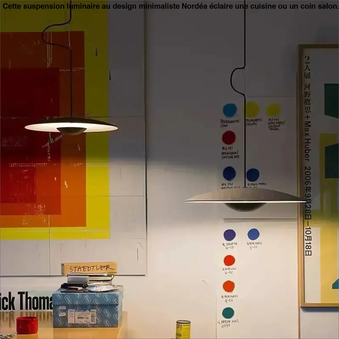 Suspension luminaire au design minimaliste et original pour cuisine

