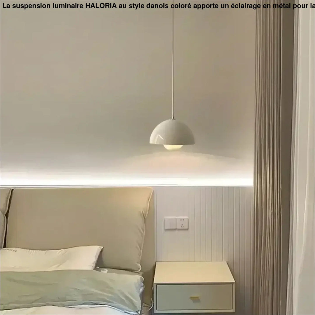 Suspension luminaire au style danois coloré pour cuisine moderne

