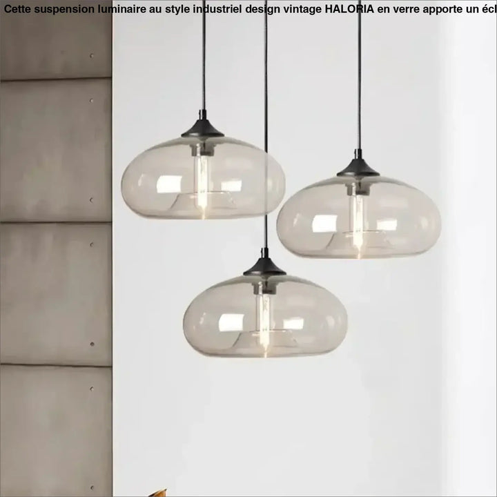Suspension design moderne en verre coloré décoratif