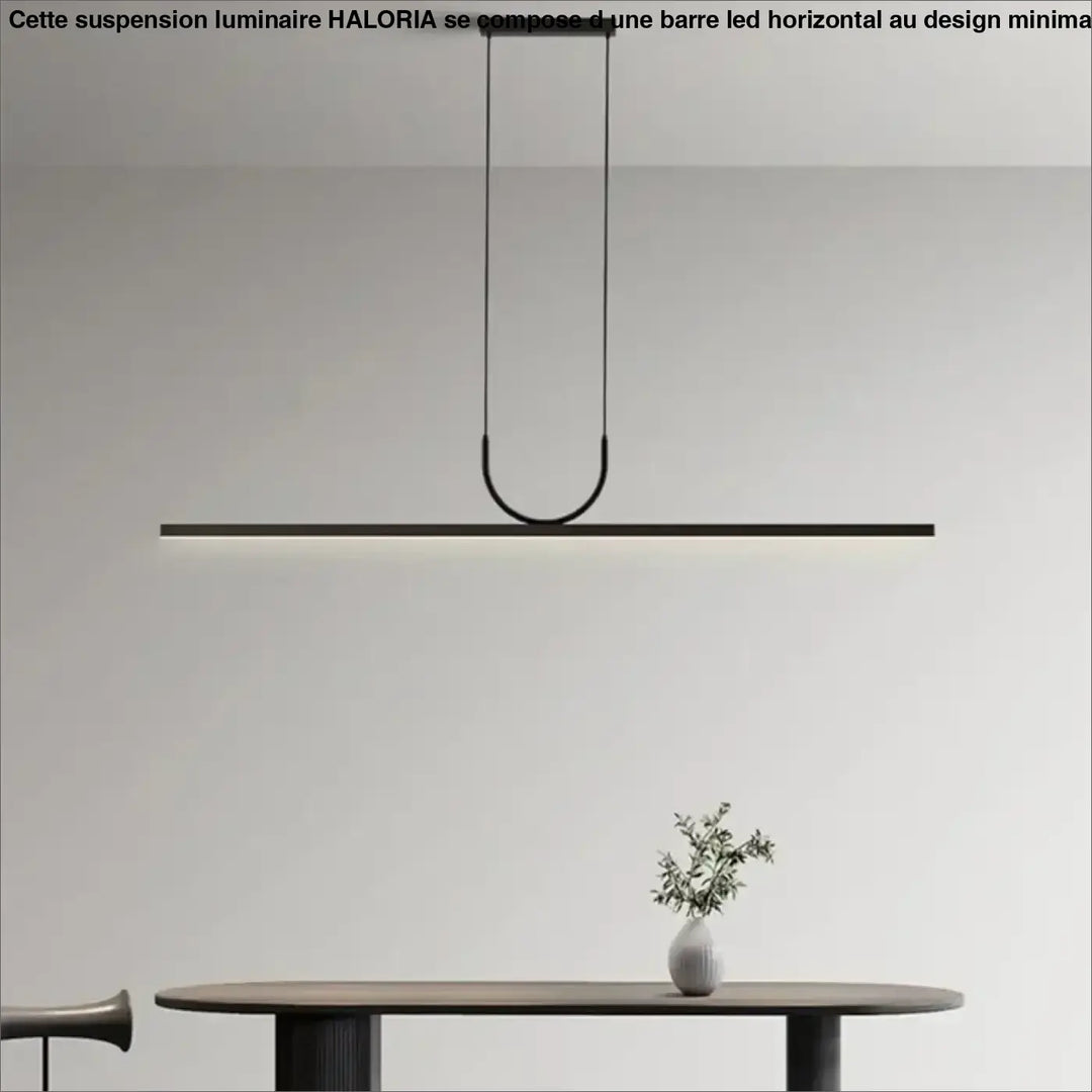 Suspension Luminaire Avec Une Barre LED Horizontale Design Élégant