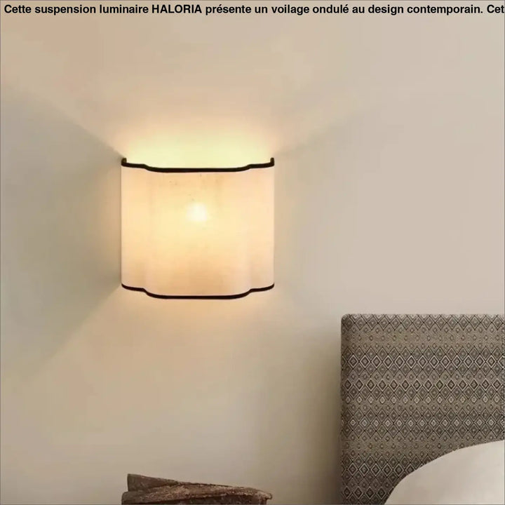 Applique murale susso avec lumière douce rectangulaire ton chaud et abat-jour en tissu noir pour décoration intérieure
