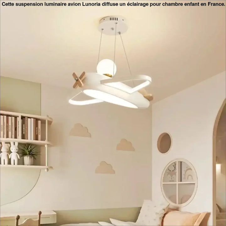 Suspension luminaire en forme d'avion pour chambre d'enfant

