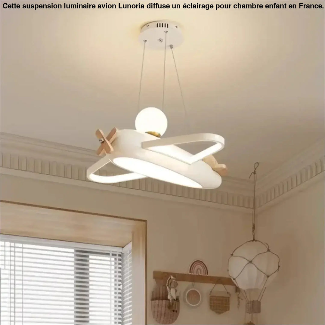 Suspension luminaire en forme d'avion pour chambre d'enfant

