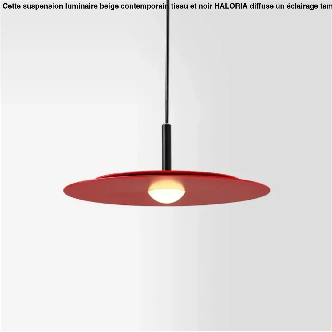 Suspension luminaire moderne disque plat design minimaliste

