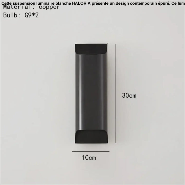 Applique en métal éclairage haut bas noir doré élégant