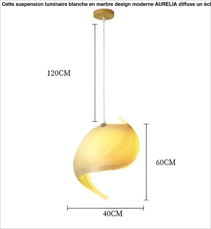 Suspension bois sculptural en forme torsadée élégante lumineuse