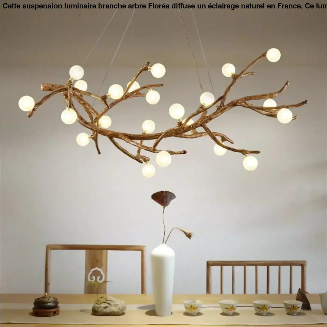 Suspension Luminaire Branche d’Arbre Design Naturel