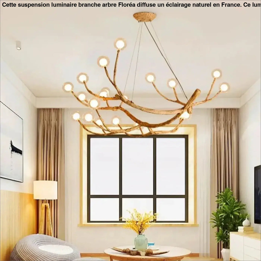 Suspension Luminaire Branche d’Arbre Design Naturel