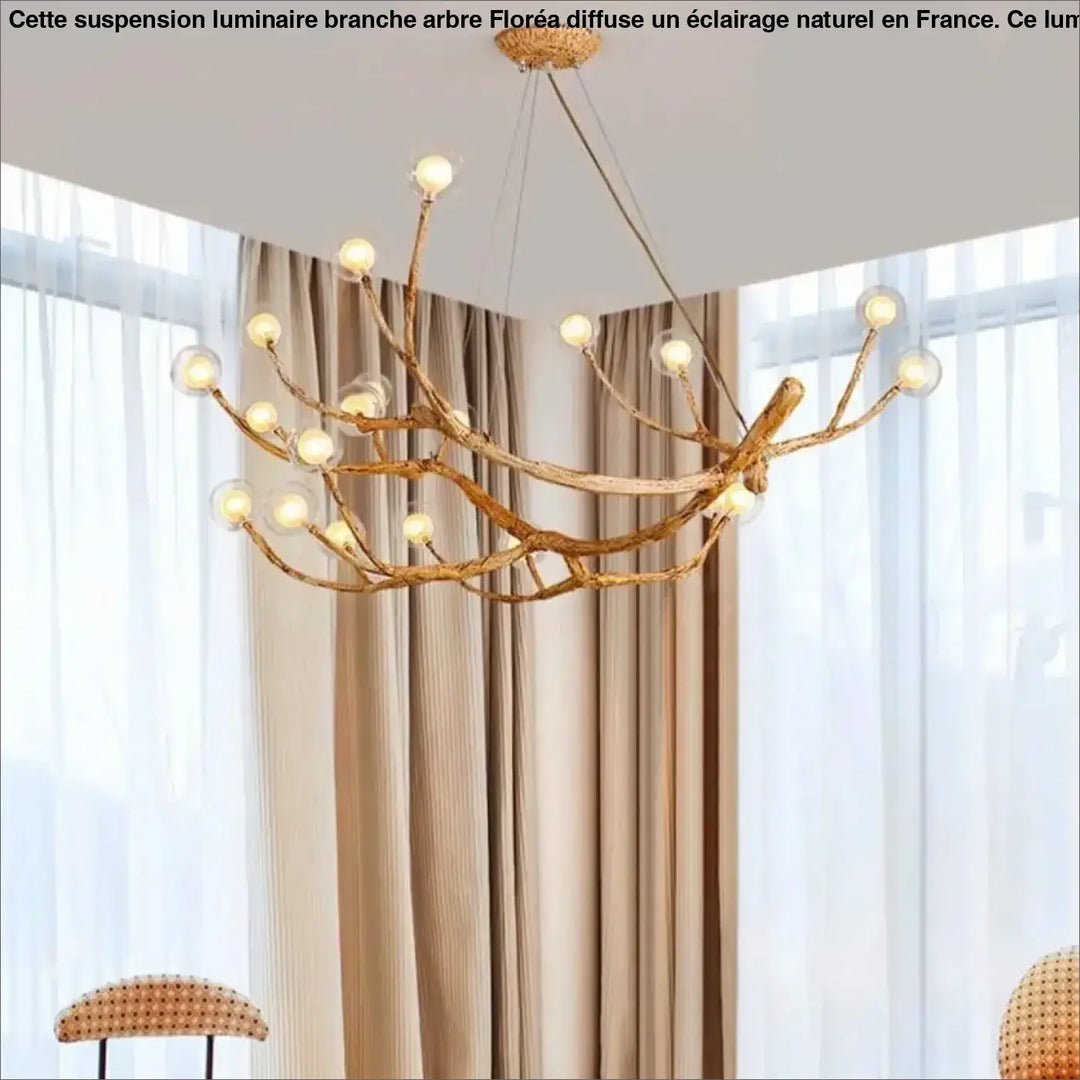 Suspension Luminaire Branche d’Arbre Design Naturel