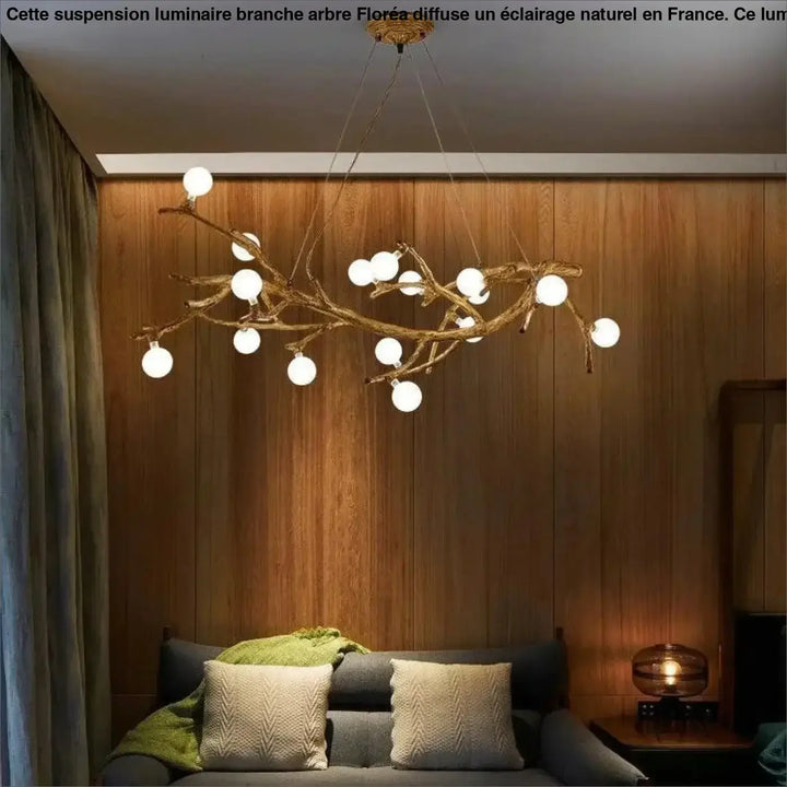 Suspension Luminaire Branche d’Arbre Design Naturel