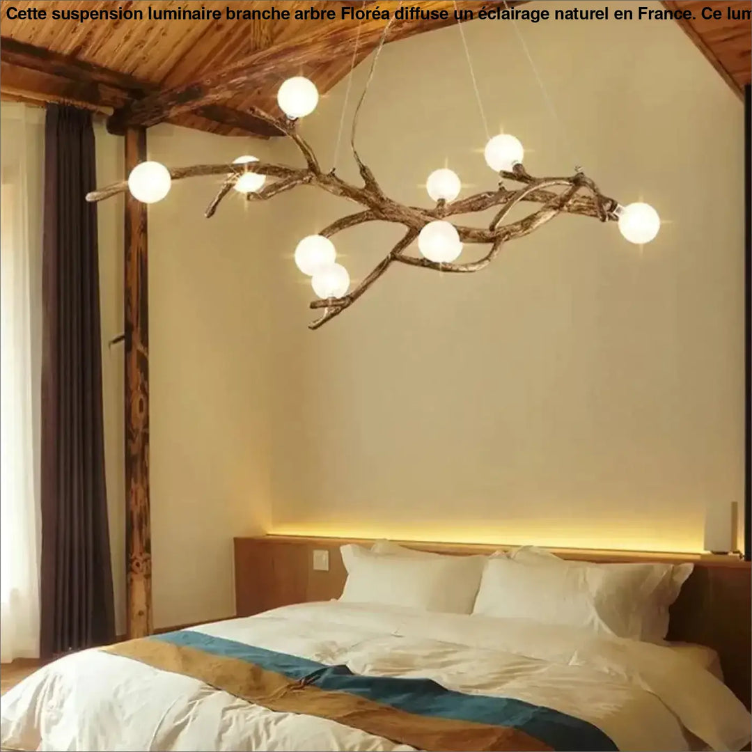 Suspension Luminaire Branche d’Arbre Design Naturel