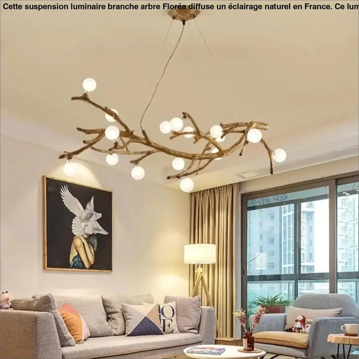 Suspension Luminaire Branche d’Arbre Design Naturel