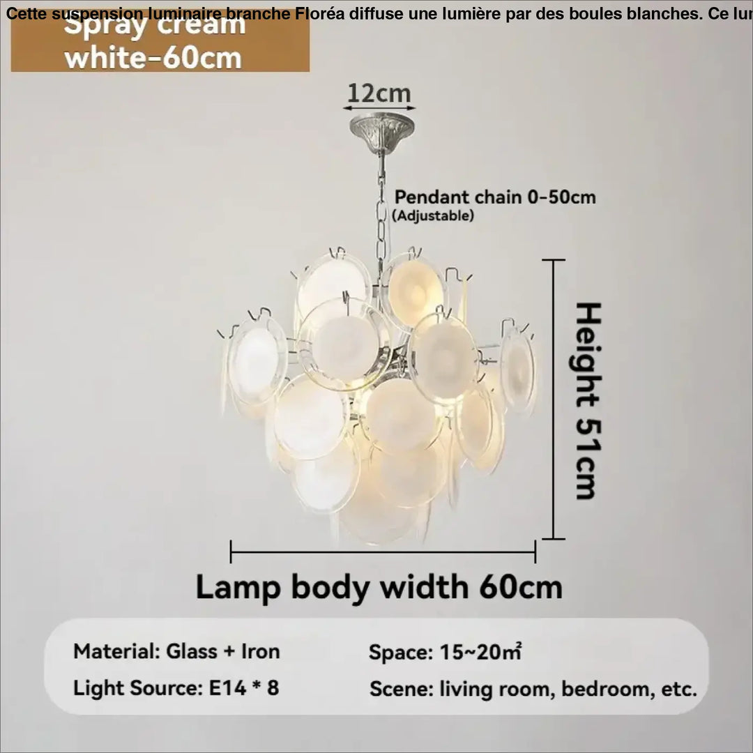 Suspension luminaire moderne en verre élégant raffiné