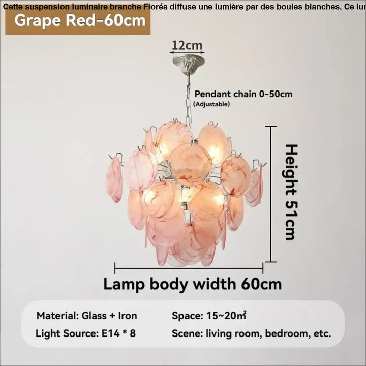 Suspension luminaire moderne en verre élégant raffiné