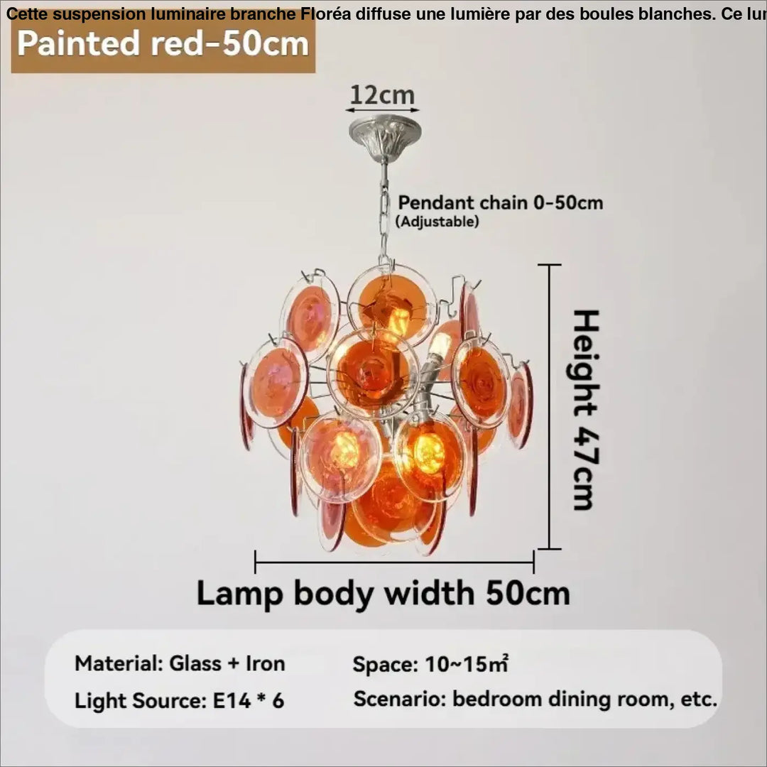Suspension luminaire moderne en verre élégant raffiné