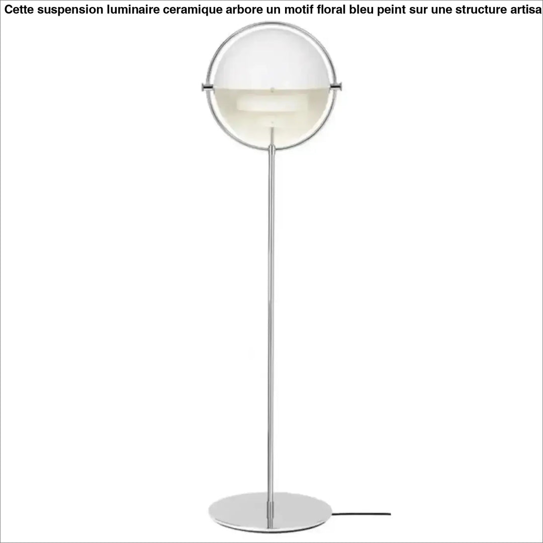 Lampadaire design en métal doré et noir moderne chic doré