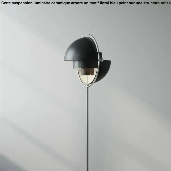 Lampadaire design en métal doré et noir moderne chic doré