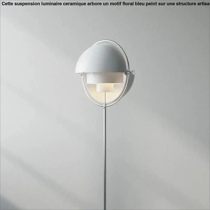 Lampadaire design en métal doré et noir moderne chic doré