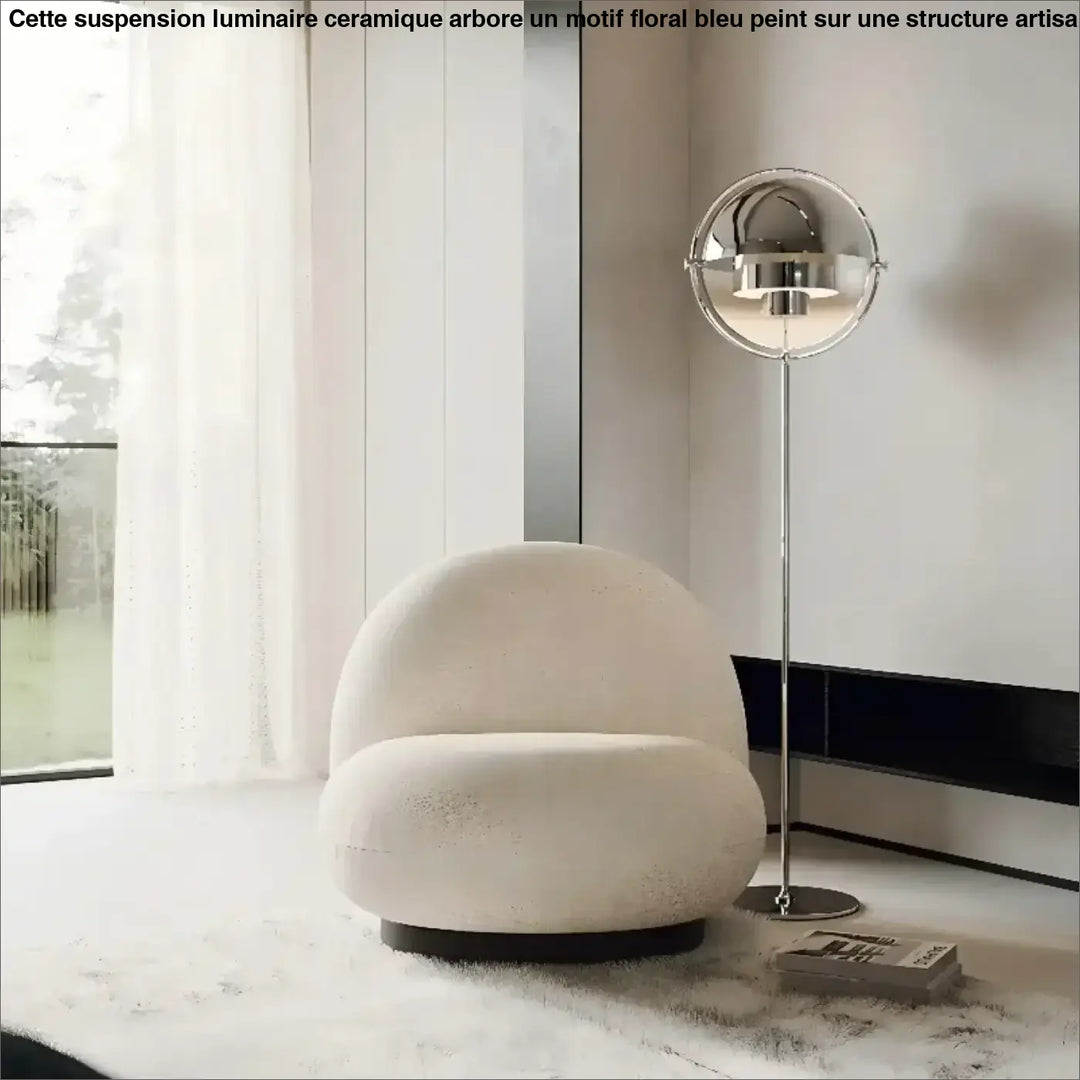 Lampadaire design en métal doré et noir moderne chic doré