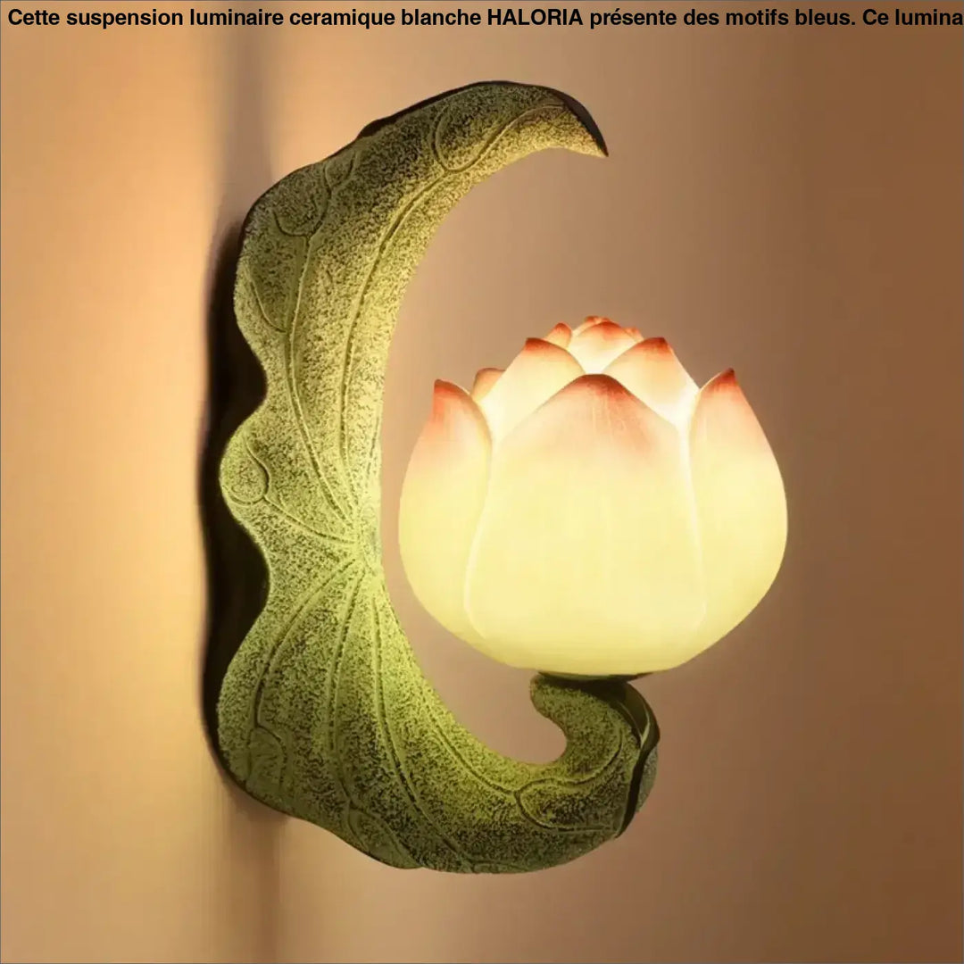 Applique murale chinoise en forme de lotus élégant et chic