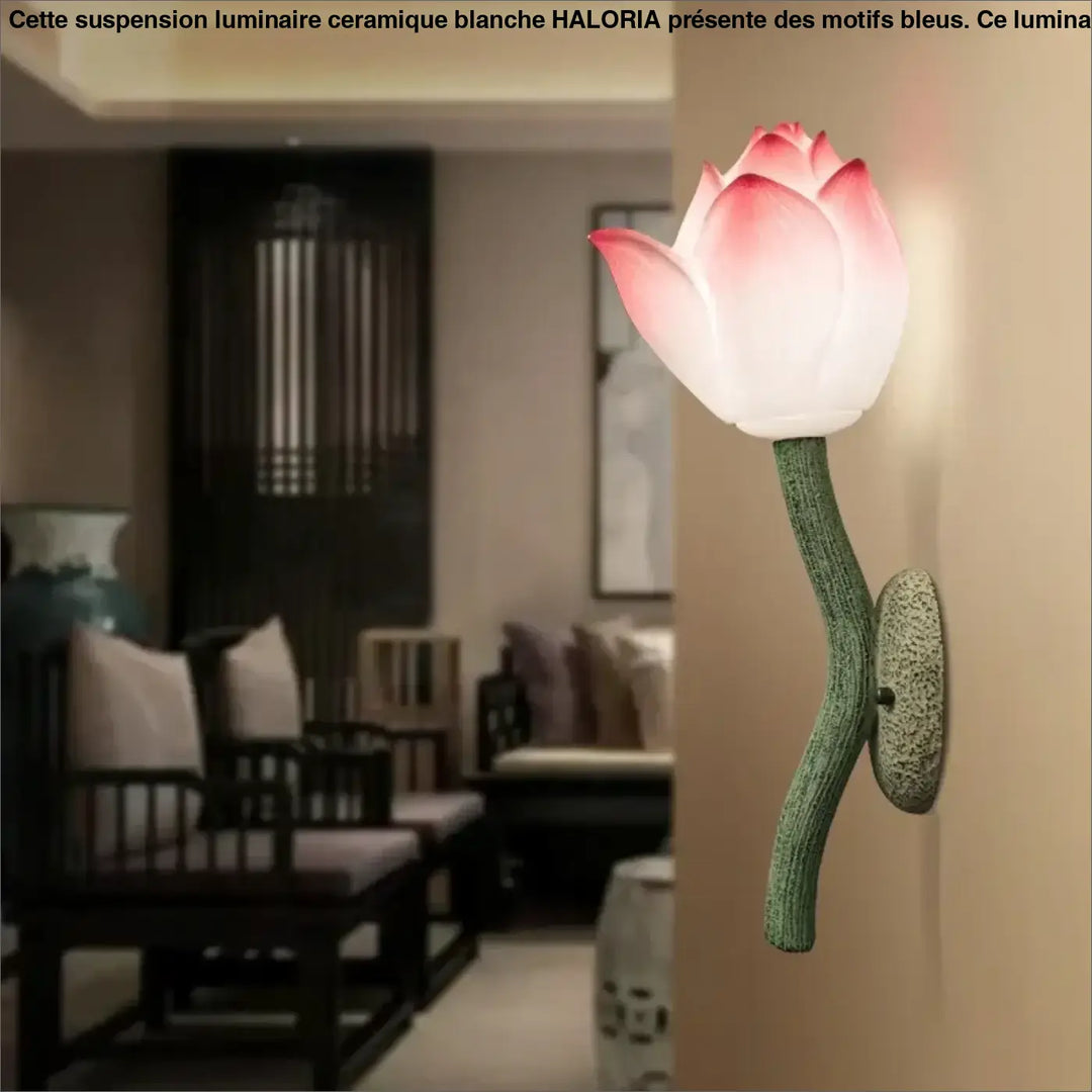 Applique murale chinoise en forme de lotus élégant et chic
