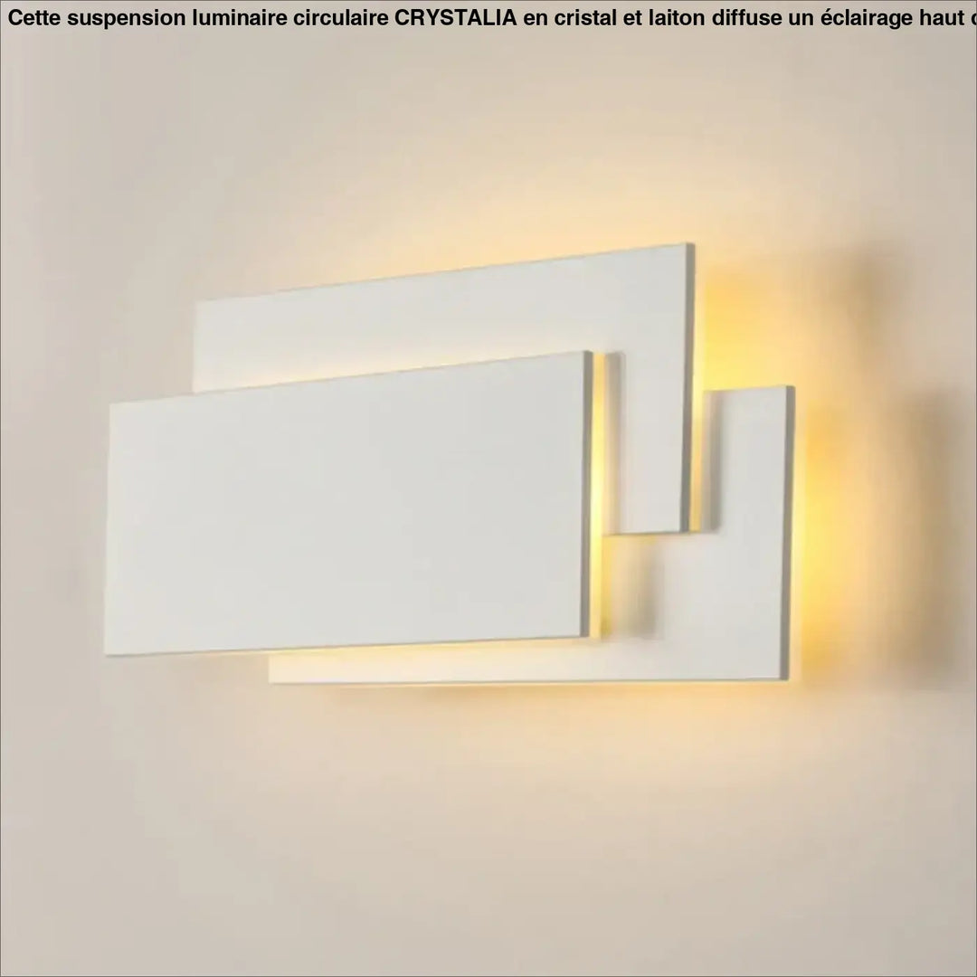 Applique murale blanche design sobre et lumineuse