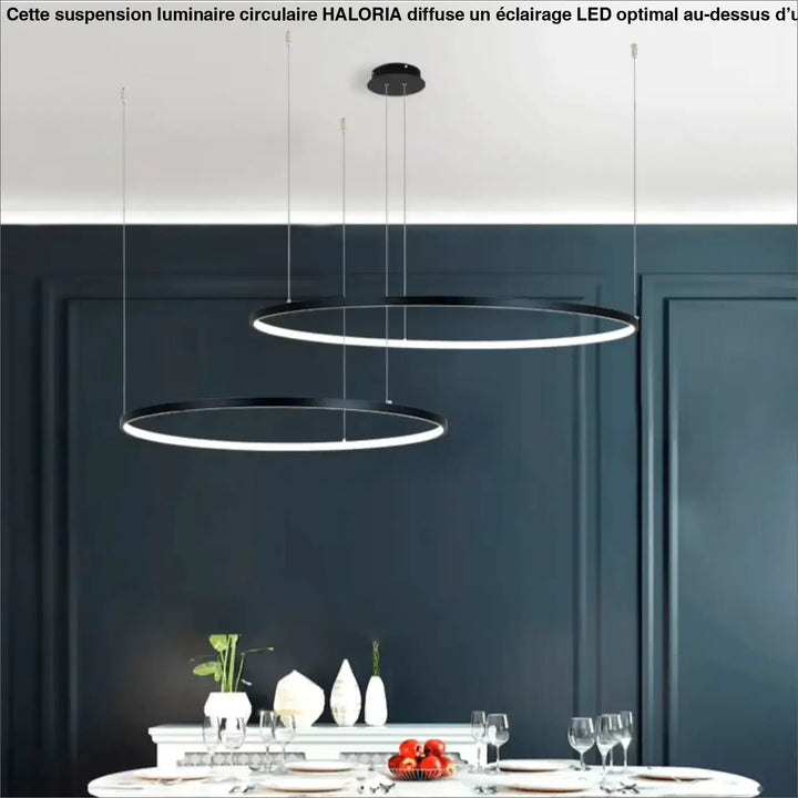 Suspension Luminaire Circulaire LED Anneaux