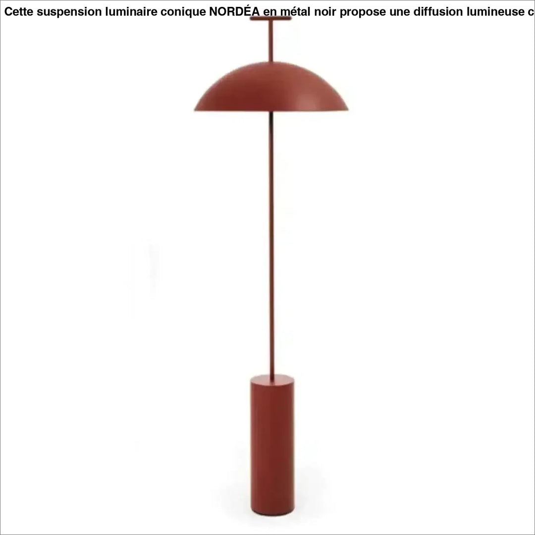 Lampadaire design yumi en métal rustique avec abat-jour en dôme pour une décoration intérieure plus qu’un simple éclairage
