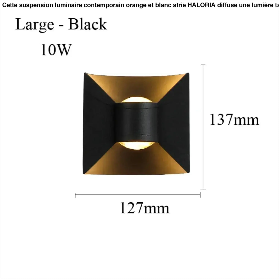 Applique murale led minimaliste effet architectural élégant