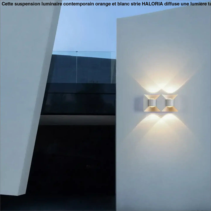 Applique murale led minimaliste effet architectural élégant
