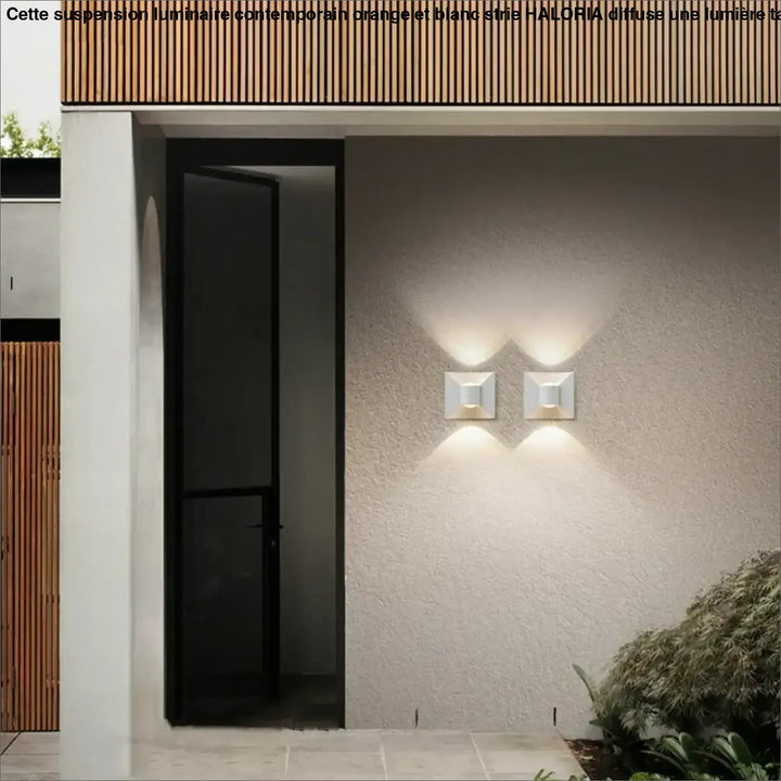 Applique murale led minimaliste effet architectural élégant