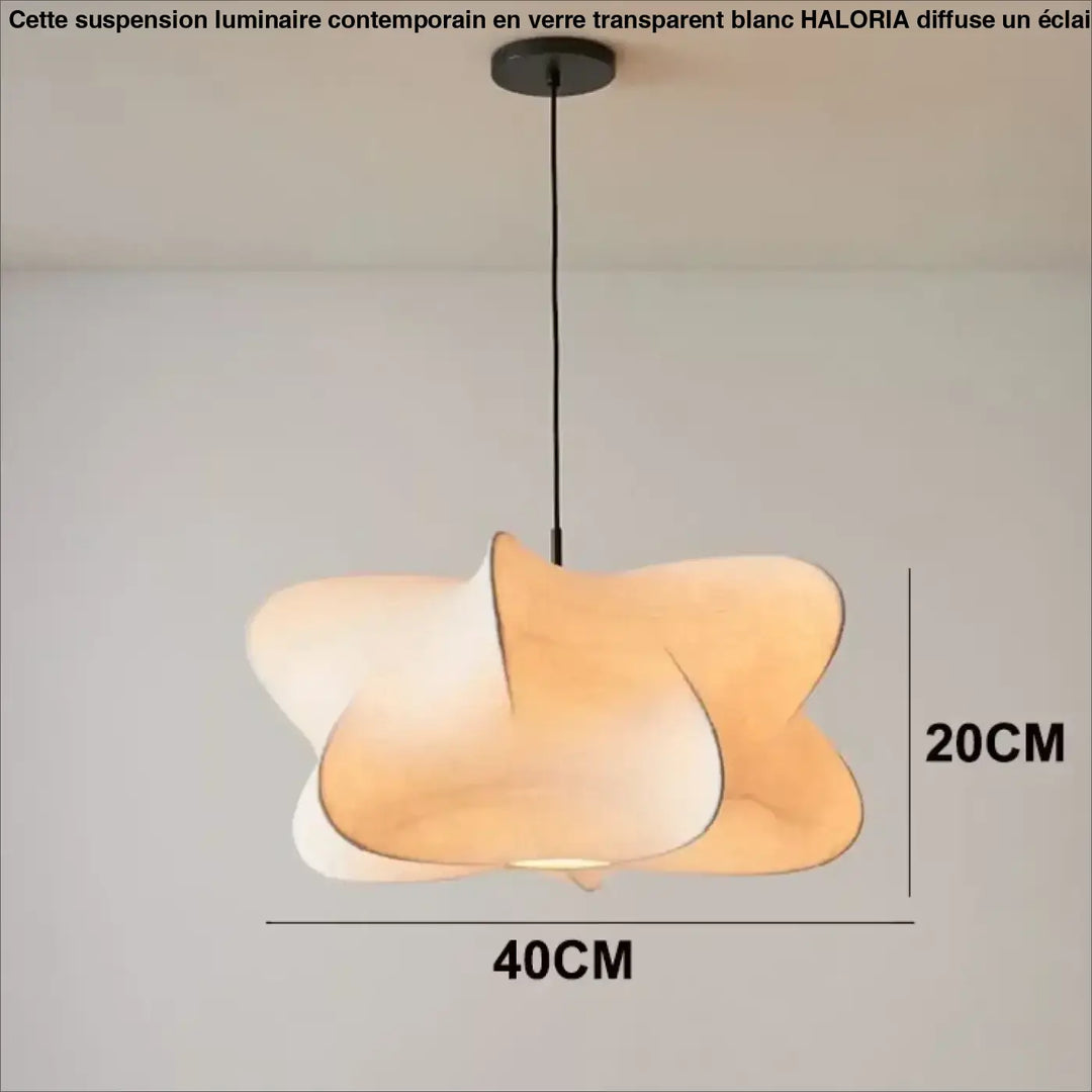 Suspension blanche en forme de nuage élégante style aérien