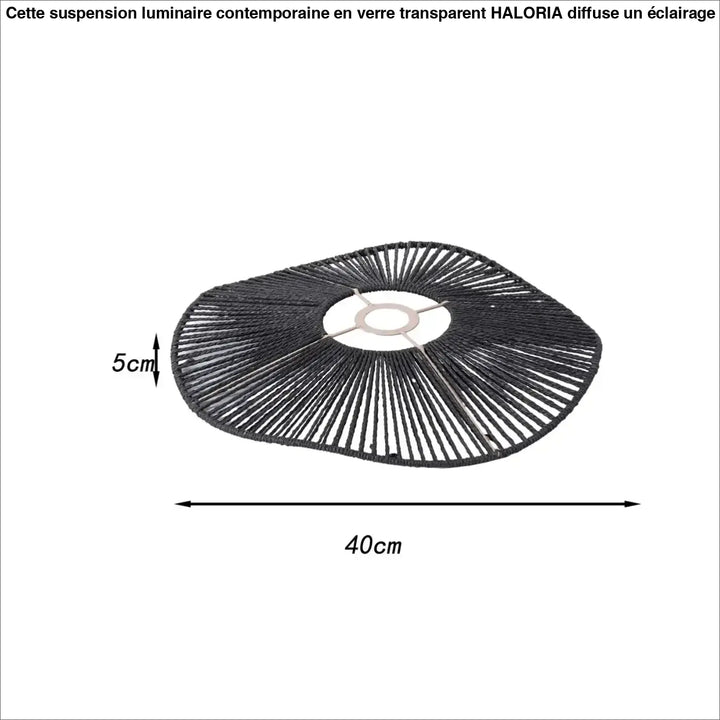 Suspension luminaire tressé naturel design moderne beige