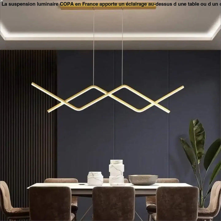 Suspension Luminaire Salon Barres Lumineuses Acrylique