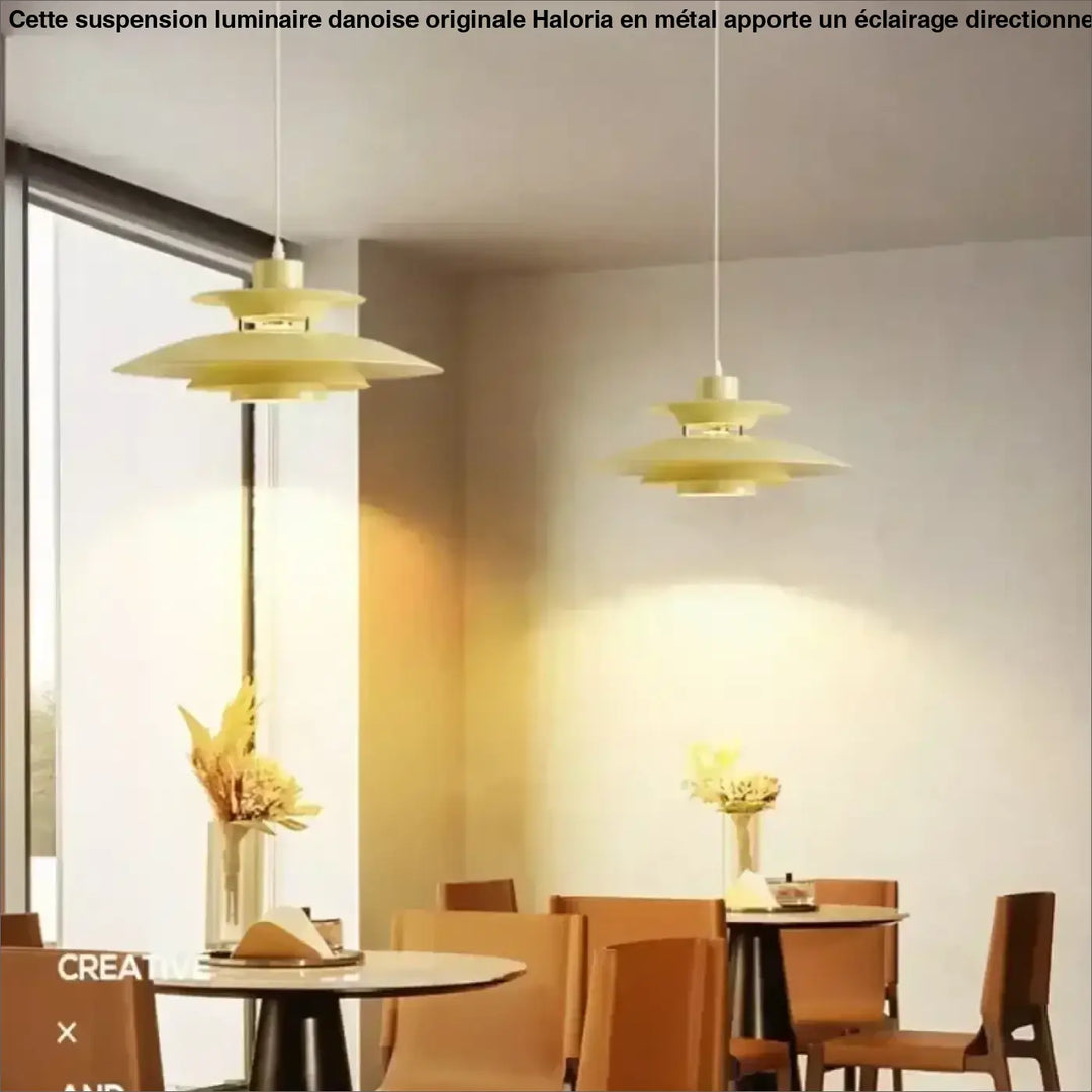 Suspension Luminaire Danoise Originale Pour Décorer Un Restaurant