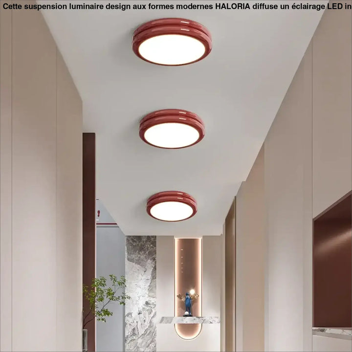 Plafonnier led design minimaliste rond lumineux chic