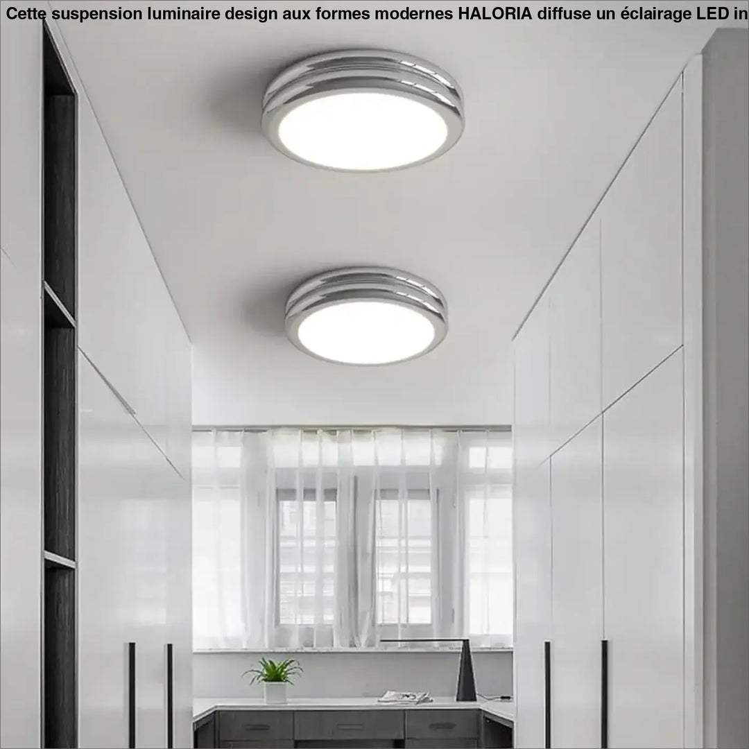 Plafonnier led design minimaliste rond lumineux chic