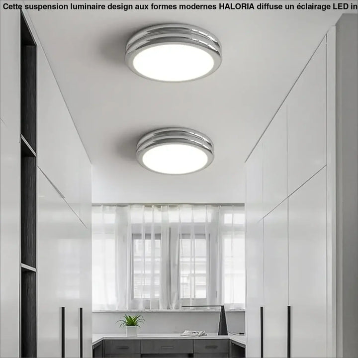Plafonnier led design minimaliste rond lumineux chic