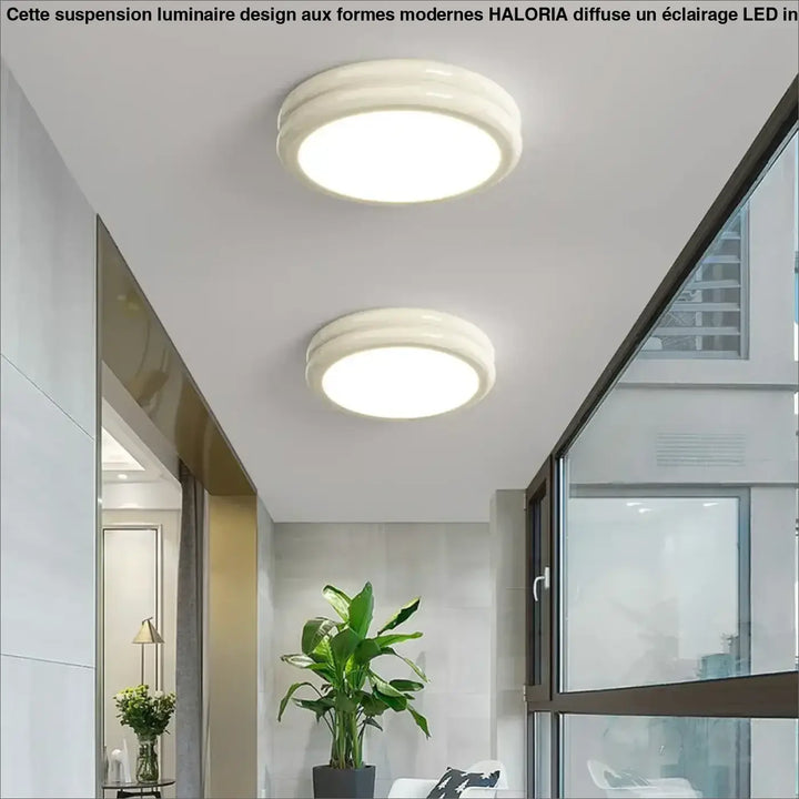 Plafonnier led design minimaliste rond lumineux chic